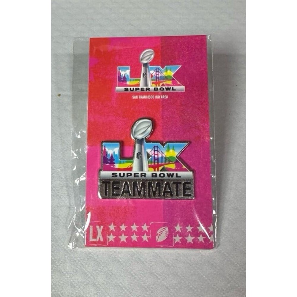 Official NFL Super Bowl LX 60 Teammate Pin - San Francisco Bay Area 2026 - NWOT